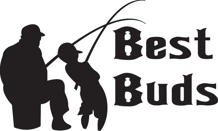 Best Buds Son and Father Fishing Sticker