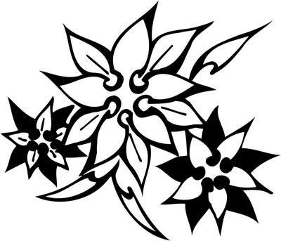 Tribal Flower Sticker 298