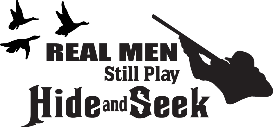 Real Men Still Play Hide and Seek Duck Sticker