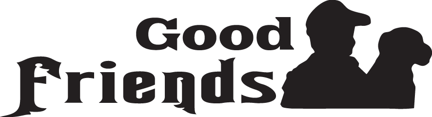 Good Friends Boy and Dog Sticker