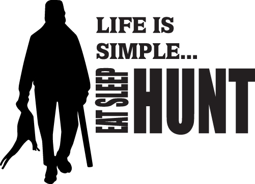 Life is Simple Eat Sleep Hunt Sticker 2