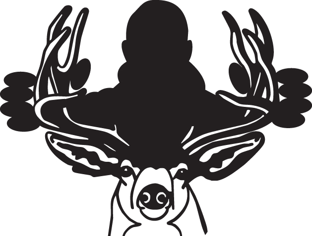 Holding Trophy Buck Sticker