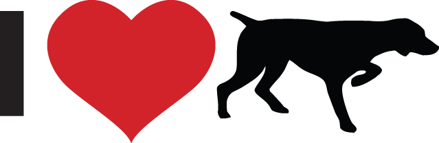 I love Pointer Dogs Sticker