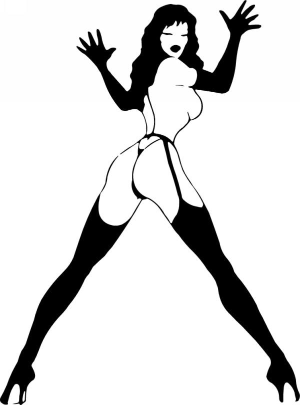 Pinup Girl Sticker 193