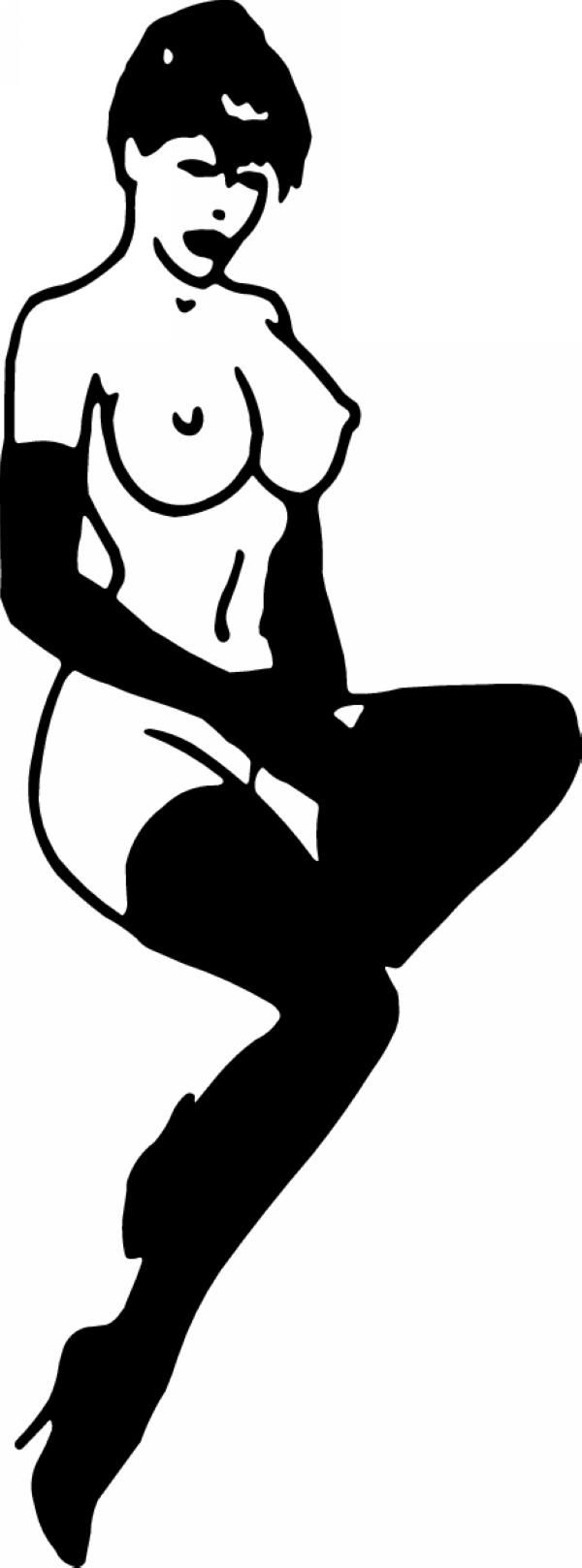 Pinup Girl Sticker 202