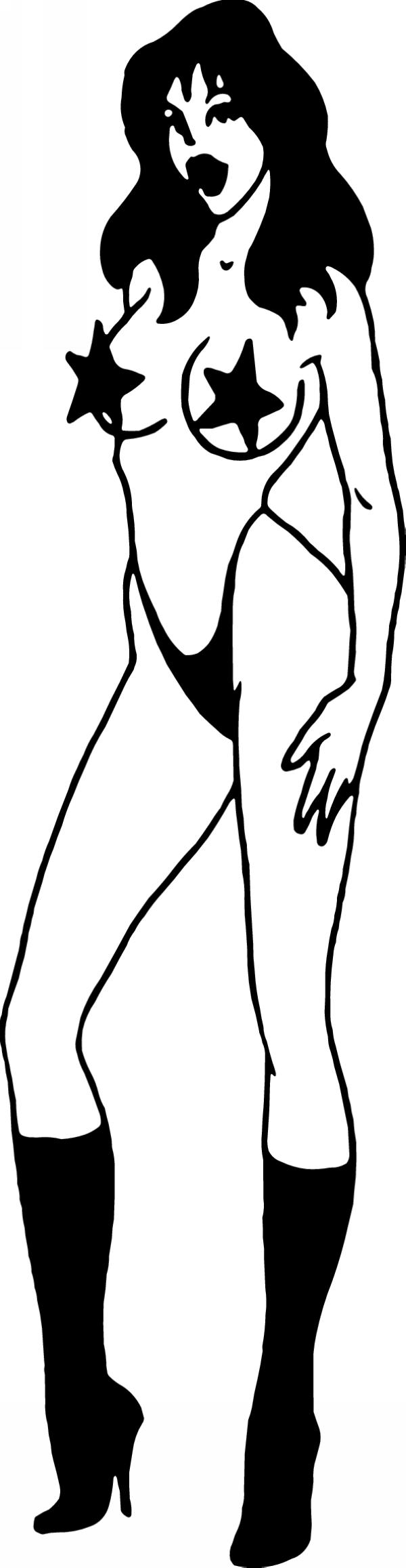 Pinup Girl Sticker 219