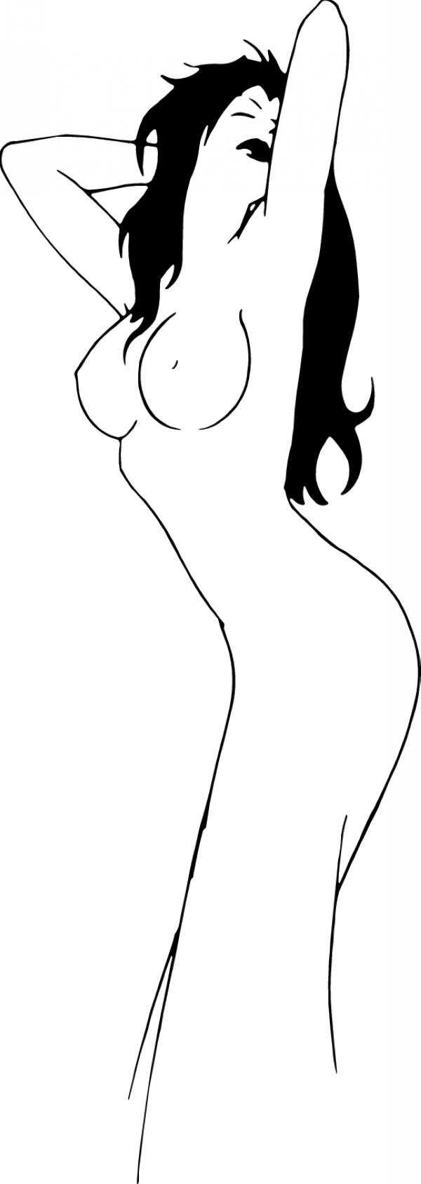 Pinup Girl Sticker 425