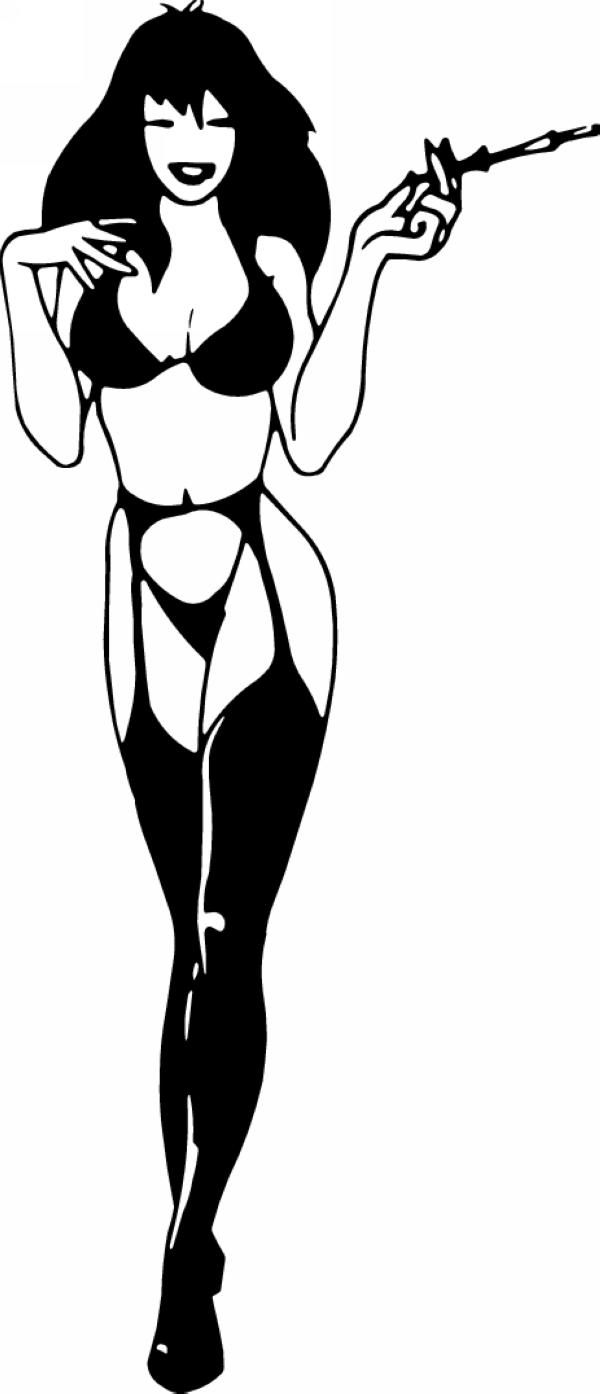 Pinup Girl Sticker 437