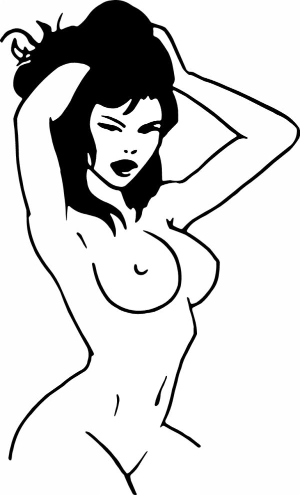 Pinup Girl Sticker 450