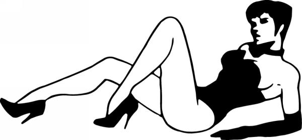 Pinup Girl Sticker 452