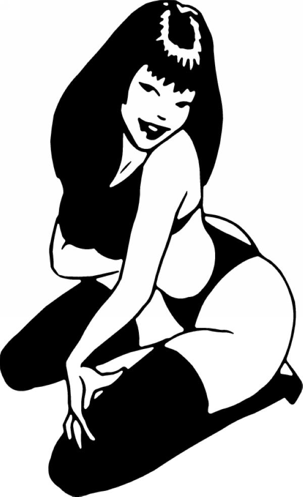 Pinup Girl Sticker 494