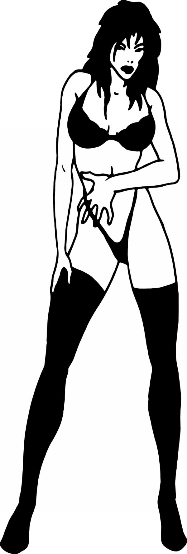 Pinup Girl Sticker 508