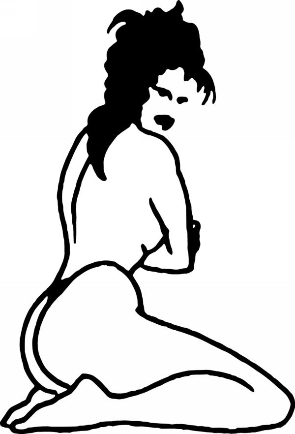 Pinup Girl Sticker 513