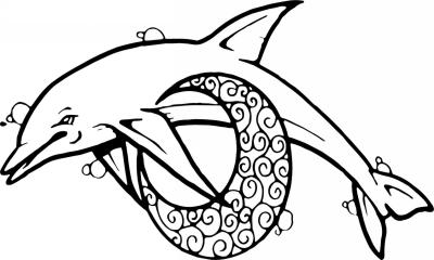 Dolphin Sticker 439