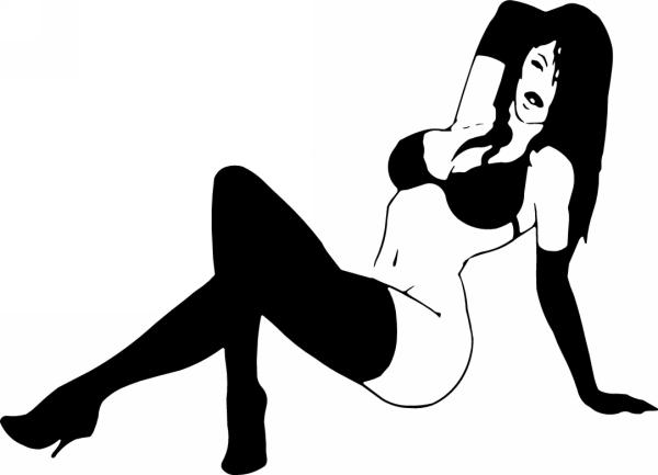 Pinup Girl Sticker 569