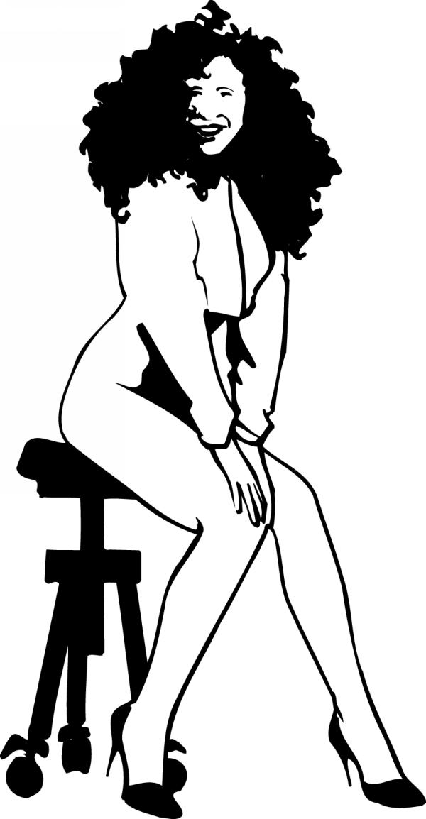 Pinup Girl Sticker 633