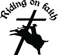 Riding on Faith Sticker 2202