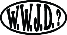 WWJD Sticker 2219