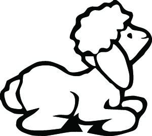 Lamb Sticker 3163