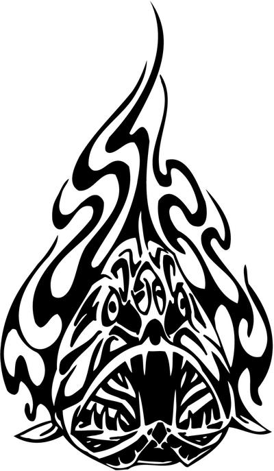 Tribal Predator Sticker 206