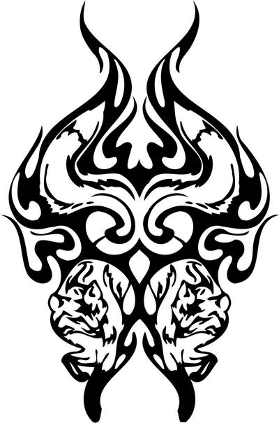 Tribal Predator Sticker 393