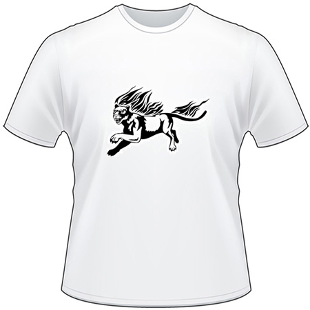 Flaming Big Cat T-Shirt 82