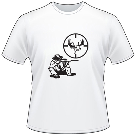 Man Shooting Buck T-Shirt 2