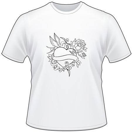 Heart Banner T-Shirt 1182