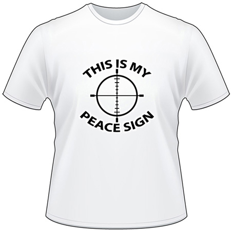 My Peace Sign Cross Hairs T-Shirt