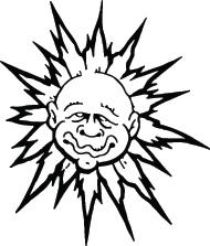 Sun Sticker 206