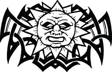 Sun Sticker 253