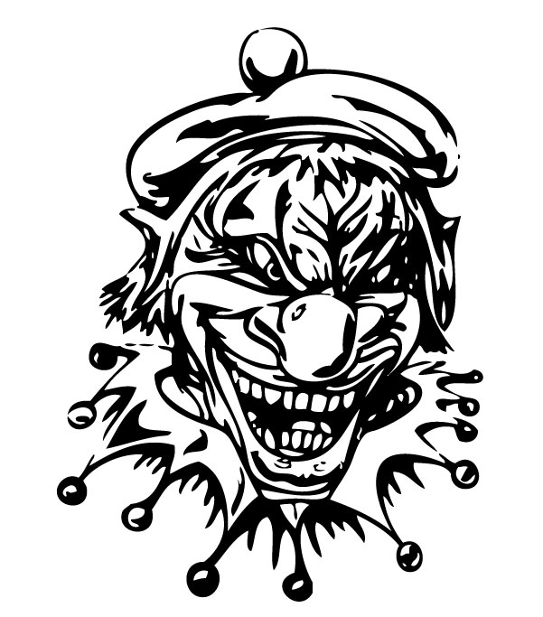 Clown 28 Sticker