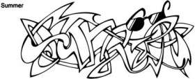 Graffiti Art Sticker 208