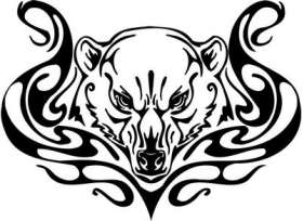 Tribal Predator Sticker 239