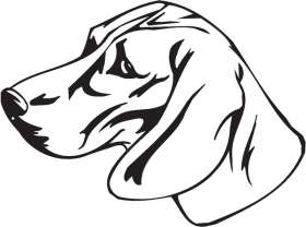 Posavac Hound Dog Sticker