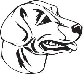 English Foxhound Dog Sticker