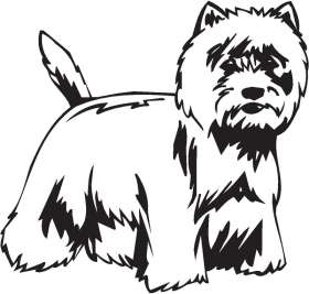 West Hightland White Terrier Dog Sticker