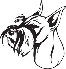 Standard Schnauzer Dog Sticker