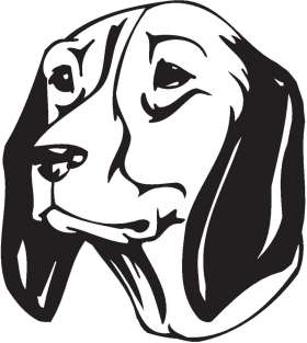 Finnish Hound Dog Sticker