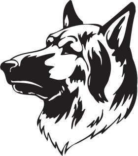 King Shepherd Dog Sticker