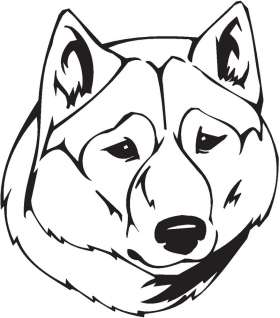 Sakhalin Husky Dog Sticker