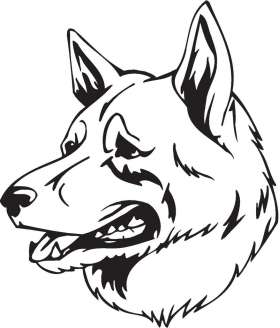 Norwegian Elkhound Dog Sticker