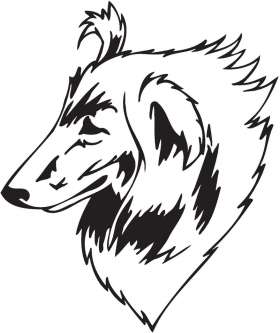 Collie, Rough Dog Sticker