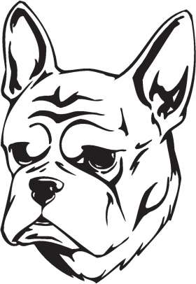 French BullDog Sticker