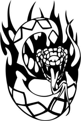 Tribal Predator Sticker 435