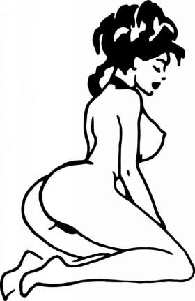 Pinup Girl Sticker 352