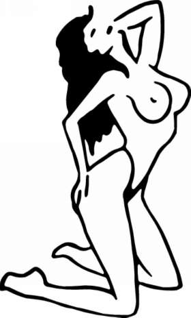 Pinup Girl Sticker 378