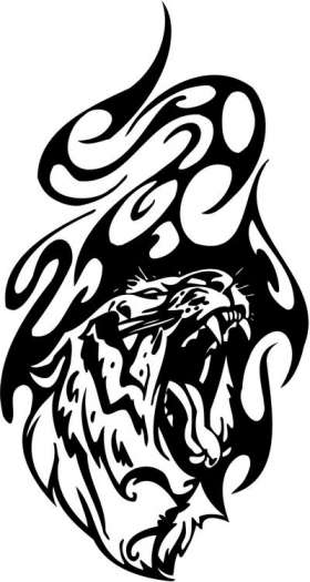 Tribal Predator Sticker 248