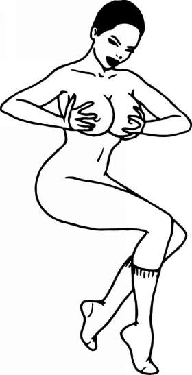 Pinup Girl Sticker 366