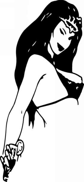 Pinup Girl Sticker 676